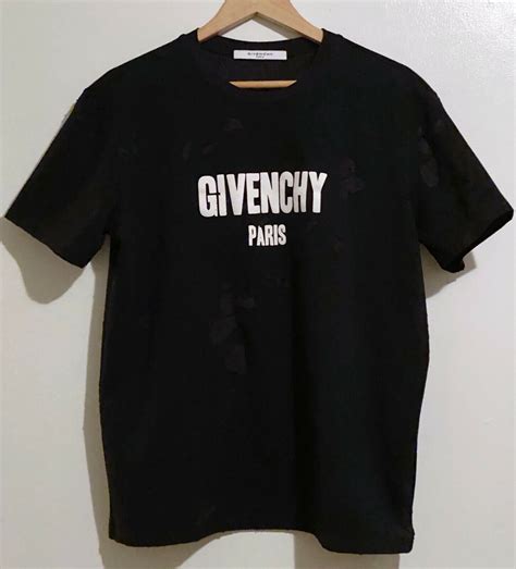 givenchy romantic t shirt|Givenchy distressed t shirt.